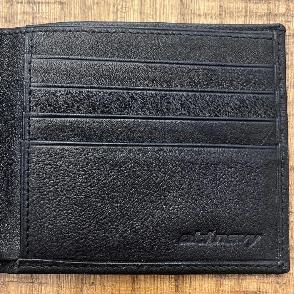 Old Navy Black Leather Wallet